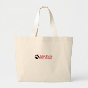 Bolso De Tela Gigante Vengar Lobos Delistar Voto del Congreso Fuera de O