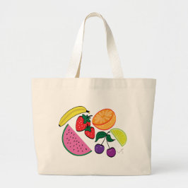 Bolso De Tela Gigante Verano de frutas coloridas de sandía, Guay