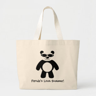 Bolso De Tela Gigante ¡Verano del amor de la panda!
