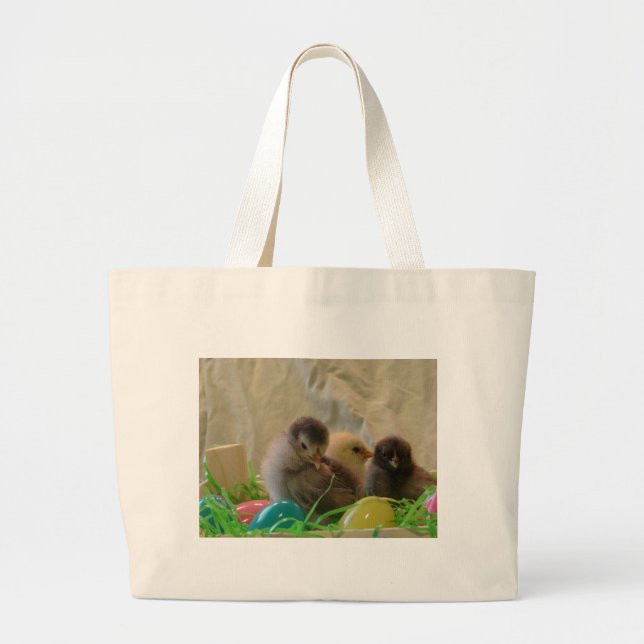 Bolso De Tela Gigante Verdaderos chichas de Pascua (Frente)