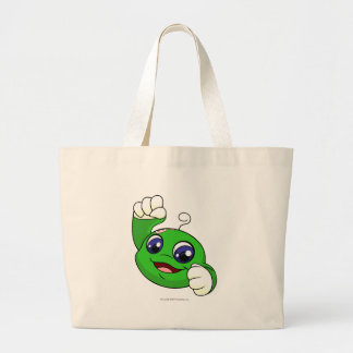 Bolso De Tela Gigante Verde de Kiko