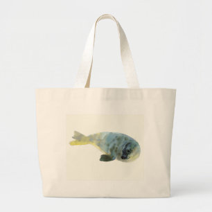 Bolso De Tela Gigante Verde de la aguamarina