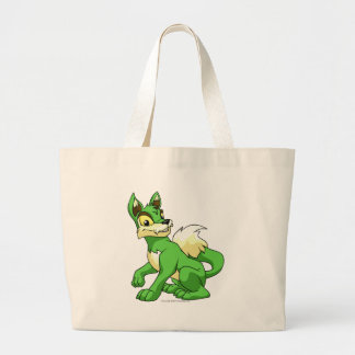 Bolso De Tela Gigante Verde de Lupe
