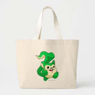 Bolso De Tela Gigante Verde de Meerca
