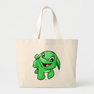 Bolso De Tela Gigante Verde de Poogle
