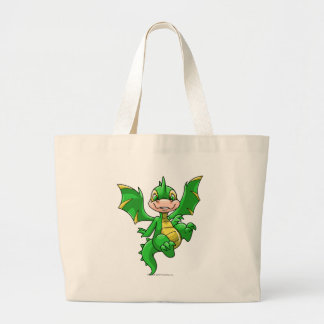 Bolso De Tela Gigante Verde de Scorchio
