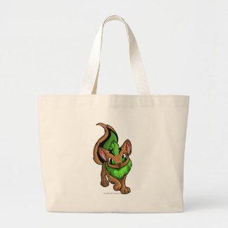 Bolso De Tela Gigante Verde de Xweetok