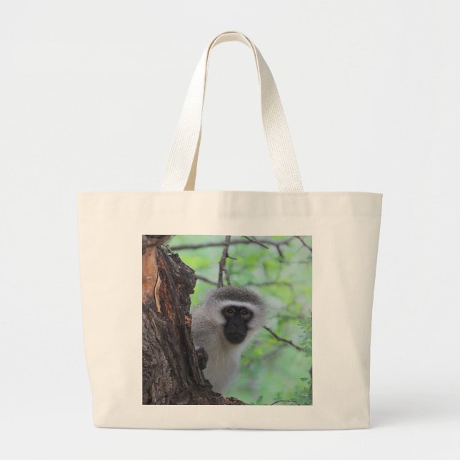 Bolso De Tela Gigante Vervet Monkey (Frente)