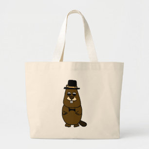 Bolso De Tela Gigante Vestido de Groundhog