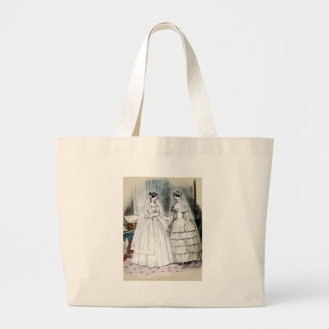 Bolso De Tela Gigante Vestidos Bodas blancos antiguos (Frente)