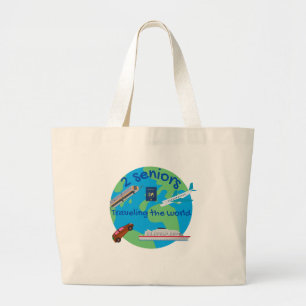 Bolso De Tela Gigante Viajando por el mundo