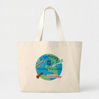 Bolso De Tela Gigante Viajando por el mundo