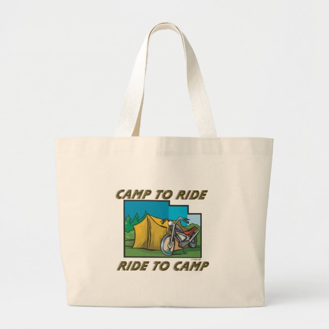 Bolso De Tela Gigante Viajar al campamento (Frente)