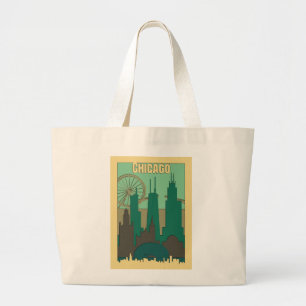 Bolso De Tela Gigante Viaje a Chicago