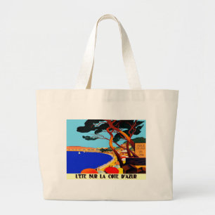 Bolso De Tela Gigante Viaje francés en la Costa Azul