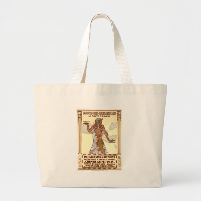 Bolso De Tela Gigante Viaje por Egipto (Frente)
