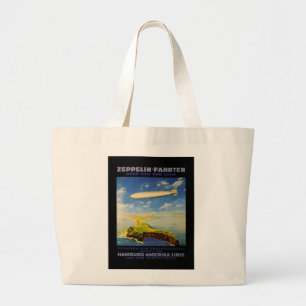 Bolso De Tela Gigante Viajes de Zeppelin ~ Sobre el mar y la tierra