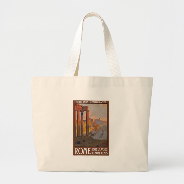 Bolso De Tela Gigante Viajes y pintura de la Antigua Roma (Frente)