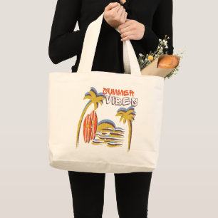 Bolso De Tela Gigante Vibes de verano Vintage