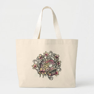 Bolso De Tela Gigante Vid de la flor del cráneo