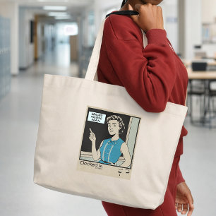 Bolso De Tela Gigante Vida en el aula para maestros