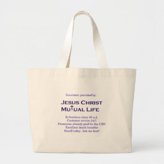 Bolso De Tela Gigante Vida mutua del Jesucristo