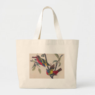 Bolso De Tela Gigante Vida silvestre de las aves de Bunting de Audubon