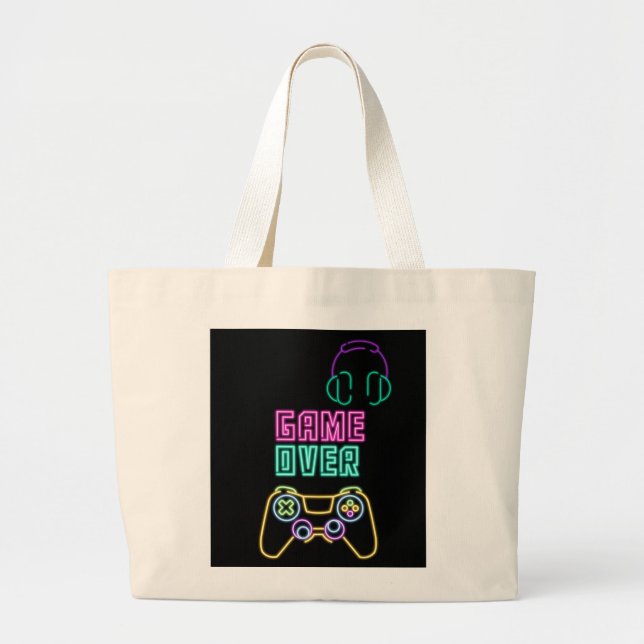 Bolso De Tela Gigante videojuego de Guay Neon (Frente)