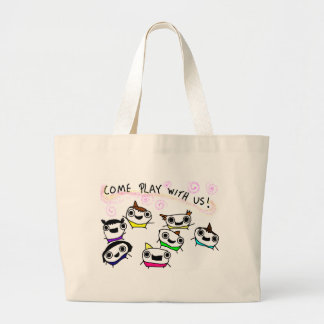 Bolso De Tela Gigante "Viene el juego con nosotros "
