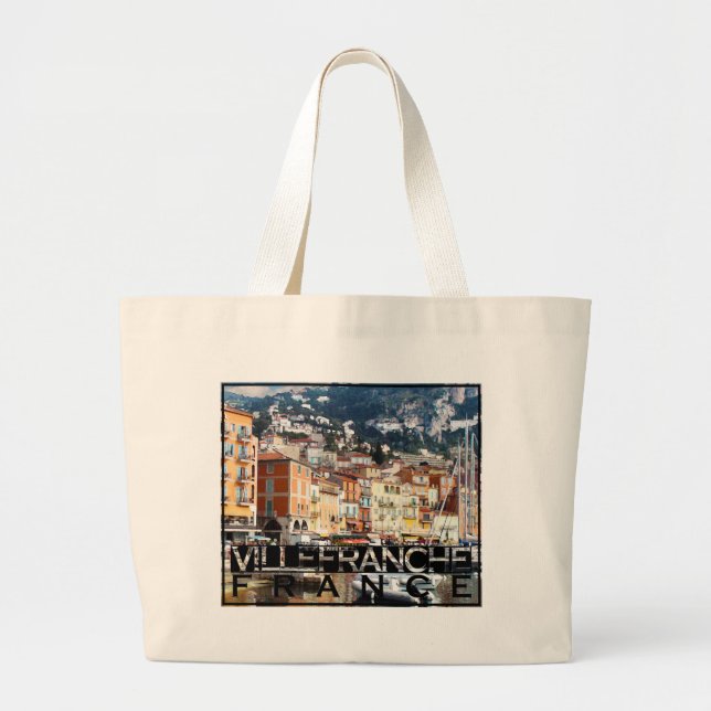 Bolso De Tela Gigante Villefranche-sur-Mer (Frente)