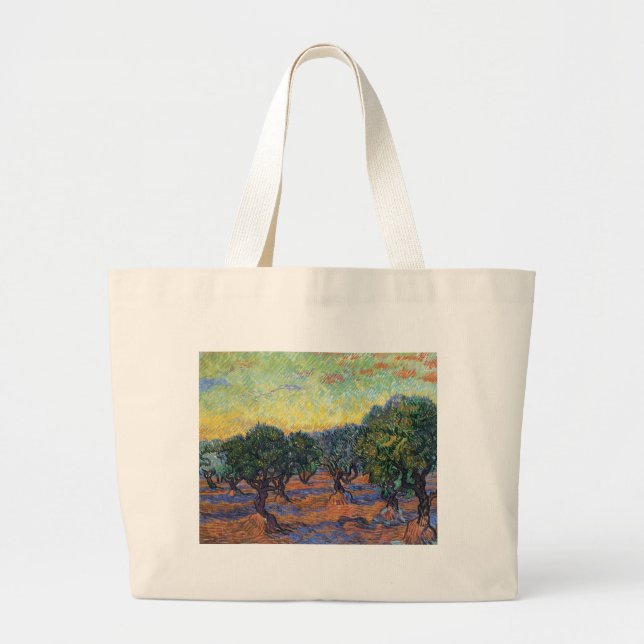 Bolso De Tela Gigante Vincent Van Gogh Olive Grove Impressionism Art (Frente)