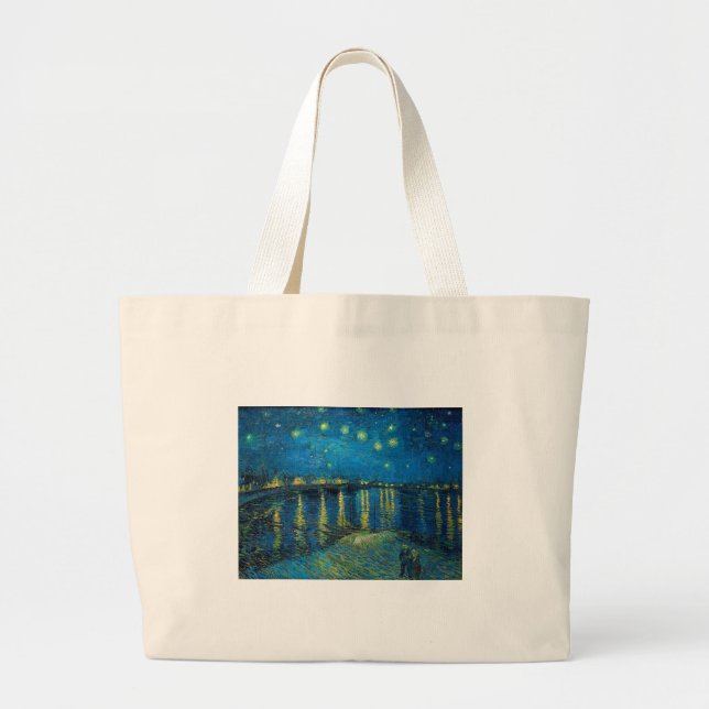 Bolso De Tela Gigante Vincent Van Gogh Starry Night Over the Rhone (Frente)