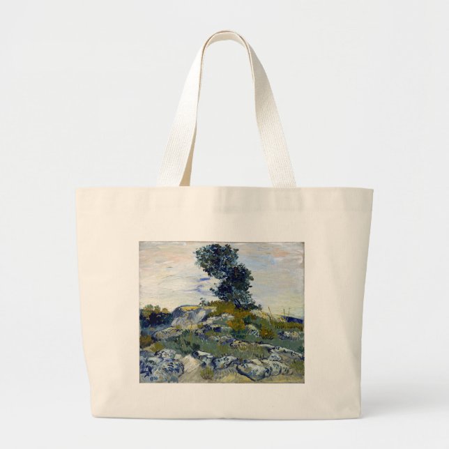Bolso De Tela Gigante Vincent van Gogh The Rocks (Frente)
