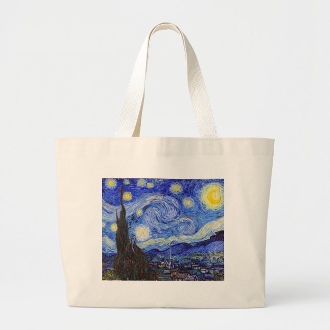 Bolso De Tela Gigante Vincent Willem van Gogh , “ Starry Night ” (Frente)