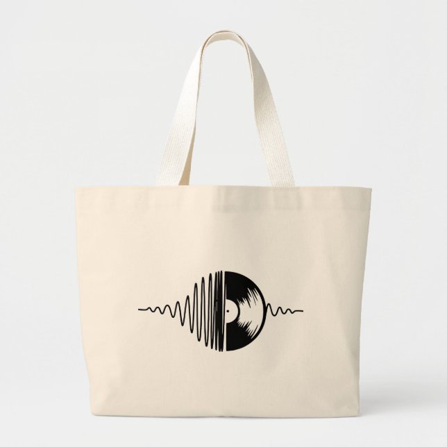 Bolso De Tela Gigante vinilo de la música (Frente)