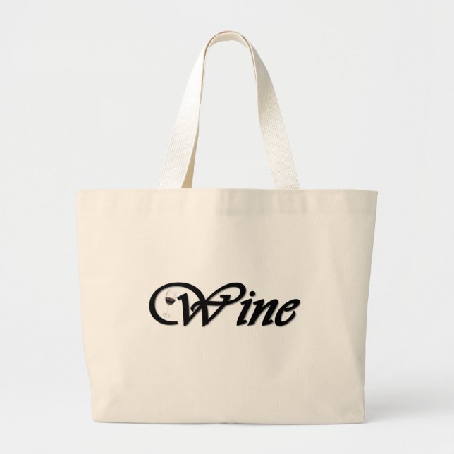 Bolso De Tela Gigante Vino (Frente)