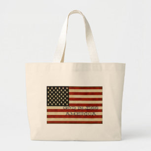 Bolso De Tela Gigante Vintage American Flag GIFTS