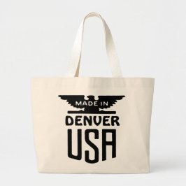 Bolso De Tela Gigante Vintage Denver Patriotic Slogan Totebag