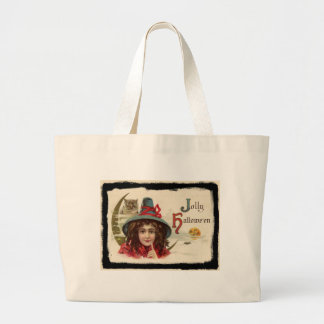 Bolso De Tela Gigante Vintage Jolly Halloween Witch
