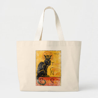 Bolso De Tela Gigante Vintage Tournee du Chat Noir Black Cat Halloween