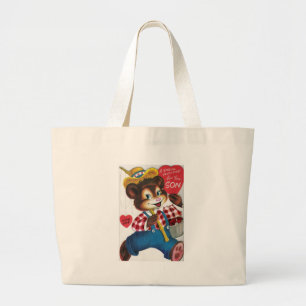 Bolso De Tela Gigante Vintage Valentine For Son