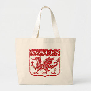 Bolso De Tela Gigante Vintage Wales