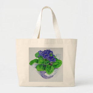 Bolso De Tela Gigante Violeta africana