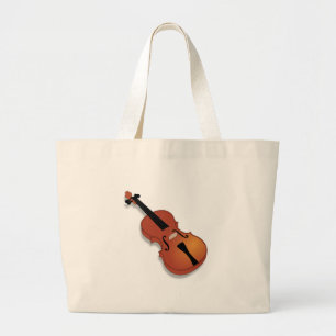 Bolso De Tela Gigante Violín