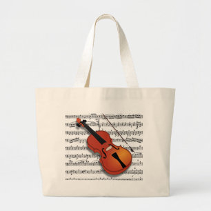 Bolso De Tela Gigante Violin Lover_