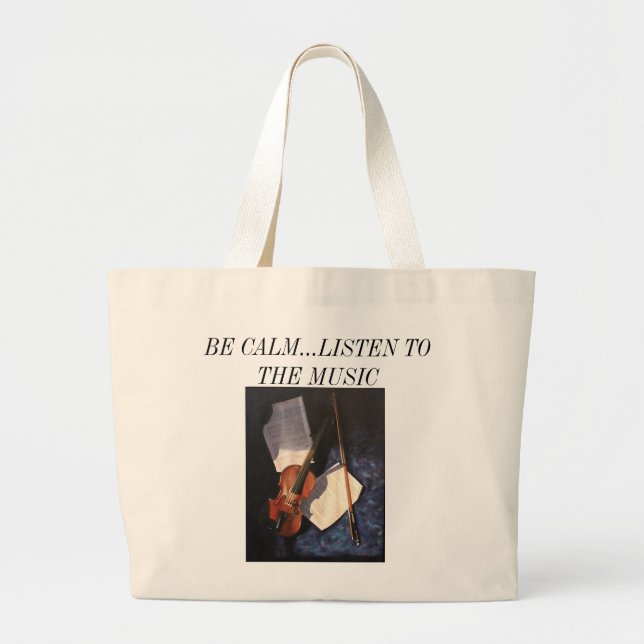 Bolso De Tela Gigante Violin Still Life (Frente)