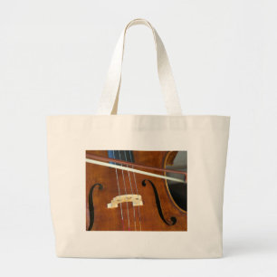Bolso De Tela Gigante Violoncelo