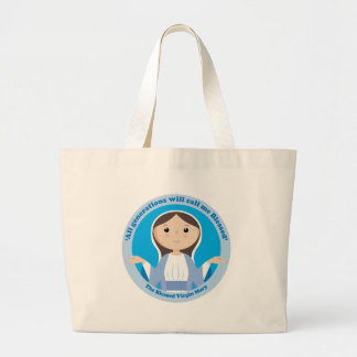 Bolso De Tela Gigante Virgen María bendecido