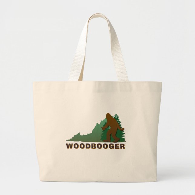 Bolso De Tela Gigante Virginia Woodbooger (Frente)