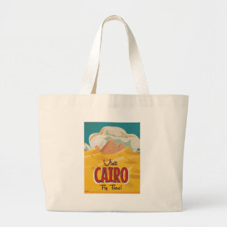 Bolso De Tela Gigante Visita El Cairo Egipto cartel de viaje vintage